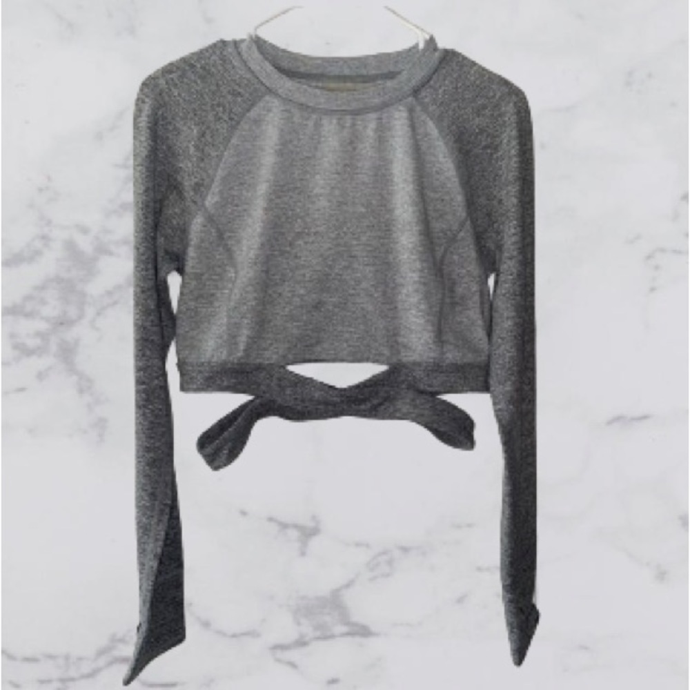 Zella Crop Long Sleeve Top